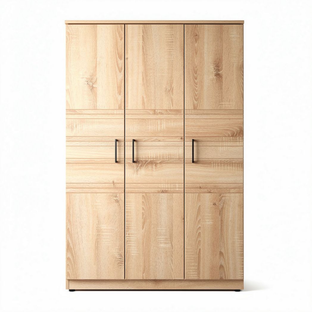Wooden storage cabinet with multiple compartments for home or office use 180 x 90 x 40cm